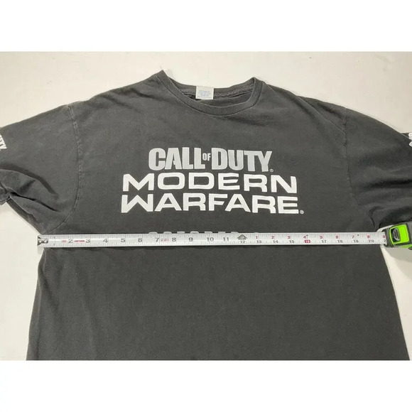 Call Of Duty Modern Warfare Promotional GameStop Black T-Shirt Men’s Large L - Picture 7 of 8
